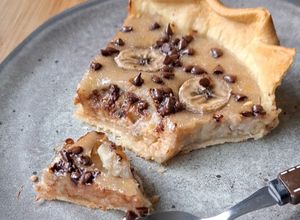 Une photo de Tarte bananes chocolat