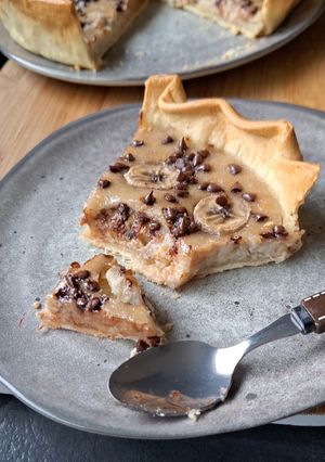 Une photo de Tarte bananes chocolat