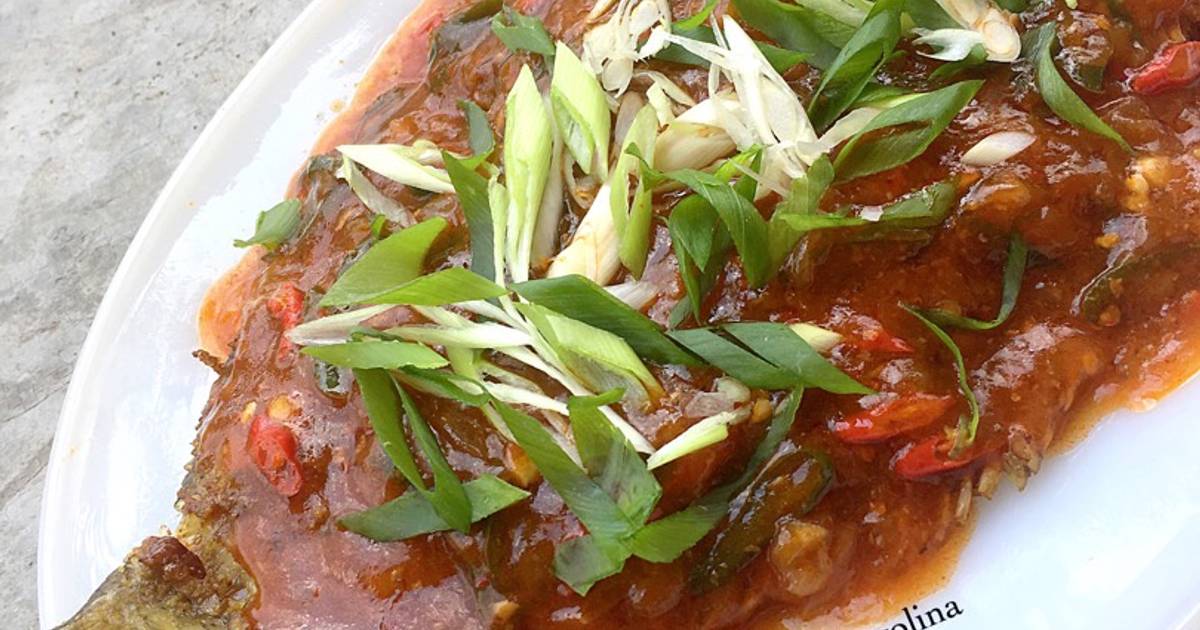 Resep Ikan Gurame Saos Padang Oleh Olinyolina Cookpad