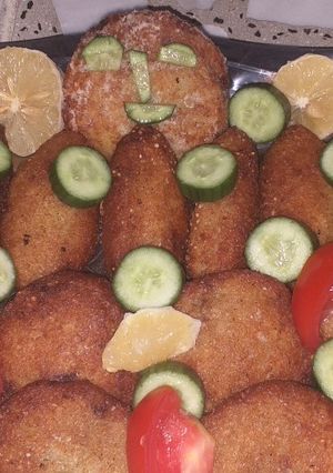 صورة لوصفة كبه البرغل و البطاطس