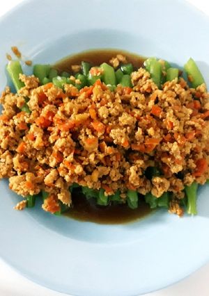 Foto resep Cah Buncis Ayam Giling