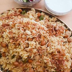A picture of Chola pulao.