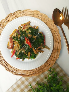 Foto resep Tumis Daun Melinjo Teri Tempe