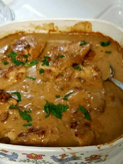 A picture of My Mom's Sinful Chicken.