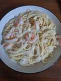 361. Creamy Garlic Prawn Pasta