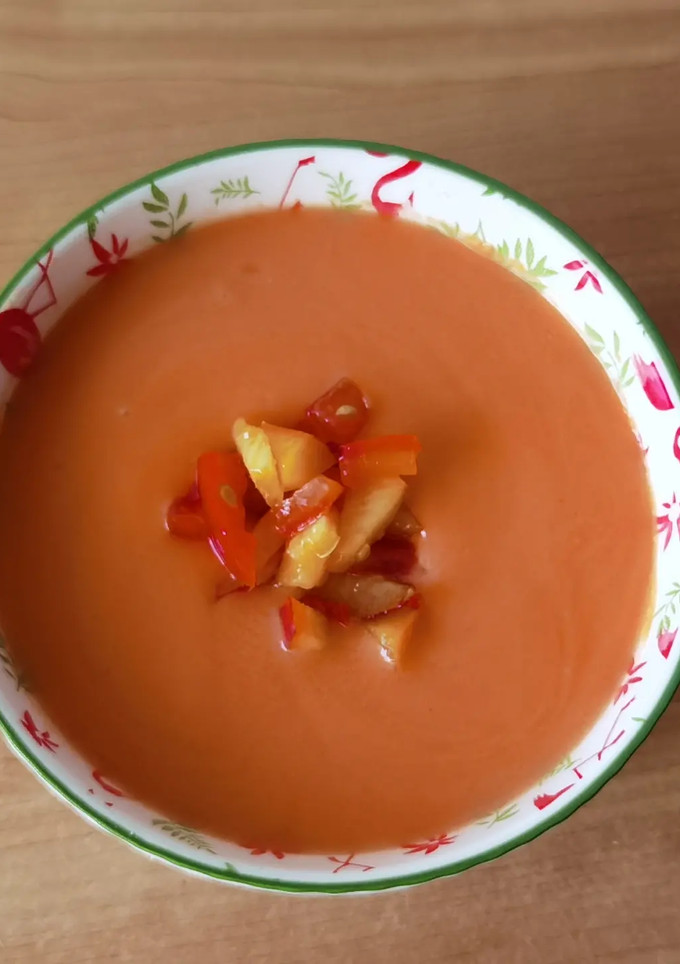 Una foto de Gazpacho de nectarina