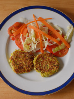 Una foto de Fritters de calabacín y mozzarella