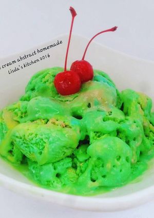 Foto resep Ice cream abstract homemade No whippy