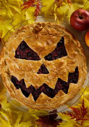 Une photo de L’apple blueberry pie