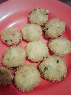 Foto resep Perkedel kentang + nasi jagung