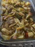 Suprema de Pollo en Cama de Vegetales al Queso