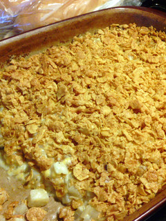 A picture of hash brown casserole.
