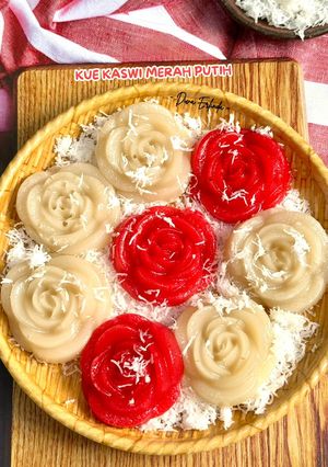 Foto resep Kue Kaswi Merah Putih