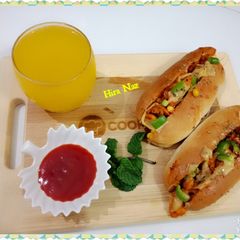 A picture of Chicken Tikka Burger.