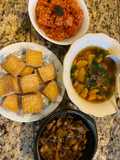 Three-Dish Vegetarian Rice Meal