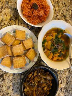 Hình của món Cơm chay 3 món.