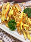 Sweet Potato and Onion Kakiage (Japanese Vegetable Tempura Fritters)