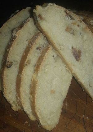 Una foto de Pan casero con chicharrones