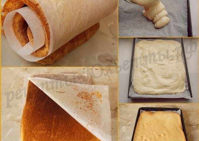 Бисквитное тесто для рулета - рецепт с фото пошагово