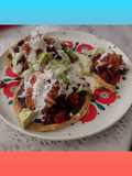 Sopes with Refried Beans, Longaniza, and a Delicious Red Salsa