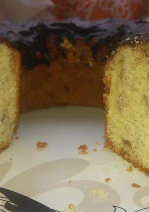 Una foto de Budín de banana y frutos secos