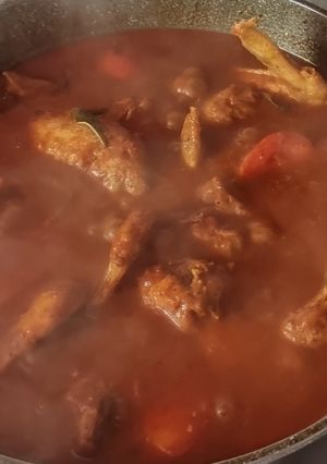 A picture of Assam Pedas Chicken.