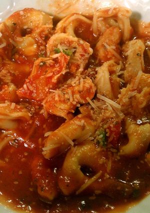 A picture of chicken tortellini.