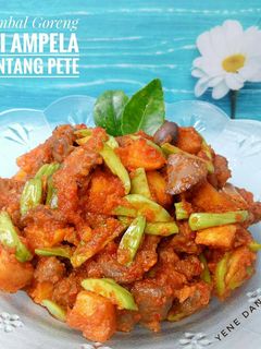 Foto resep Sambal Goreng Ati Ampela Kentang Pete #Dandelion