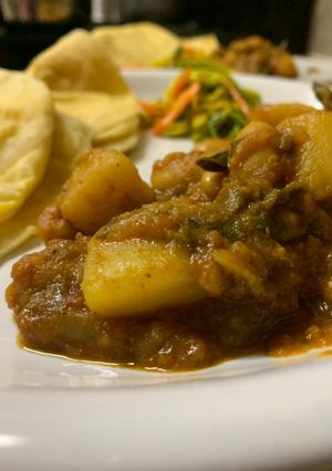 A picture of Butter Bean and Potato Curry.