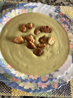 Una foto de Crema de calabacín