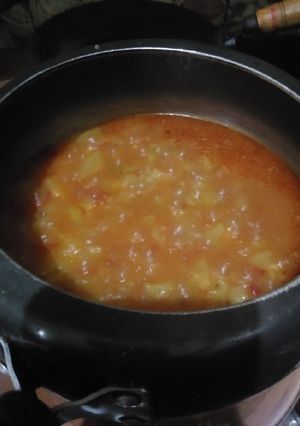 A picture of Lauki ki sabji.