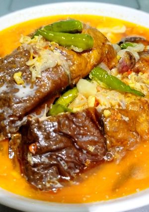Foto resep Tumis bandeng asap kuah santan