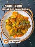 Ayam Tauhu Masak Sos Lada Hitam