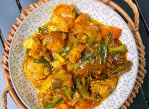 Gambar Ayam Tauhu Masak Sos Lada Hitam