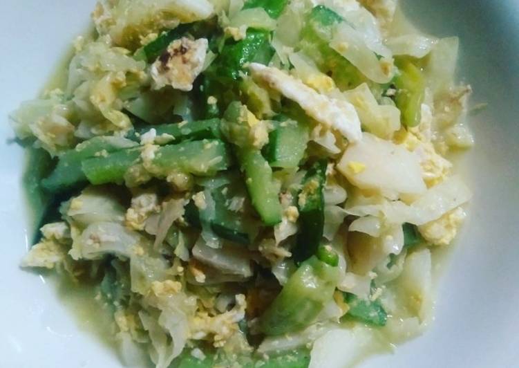 Cara Gampang Bikin Oseng telur kol Sederhana