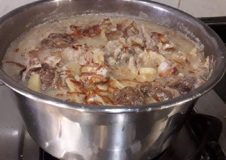 Opor nangka+tetelan daging sapi