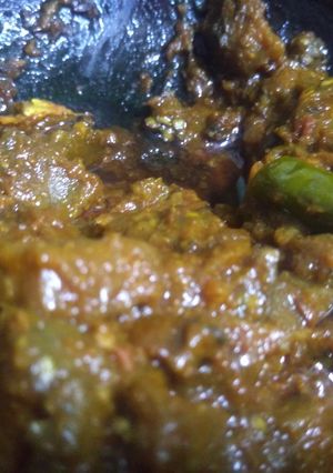 A picture of बैंगन का भरता.