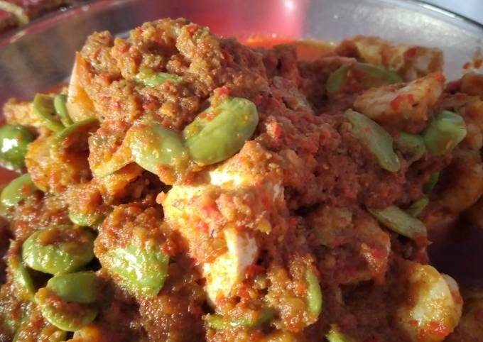 Sambal udang tahu petai tak berbau