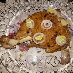 A picture of Roasted Mutton leg (without oven).