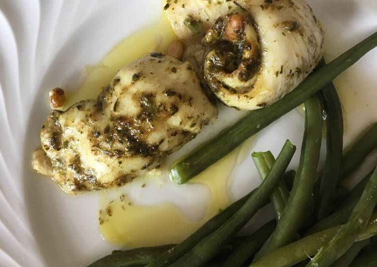 Simple Way to Prepare Any-night-of-the-week Sole filet with pesto