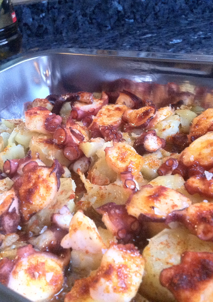 Una foto de Pulpo a la gallega rápido