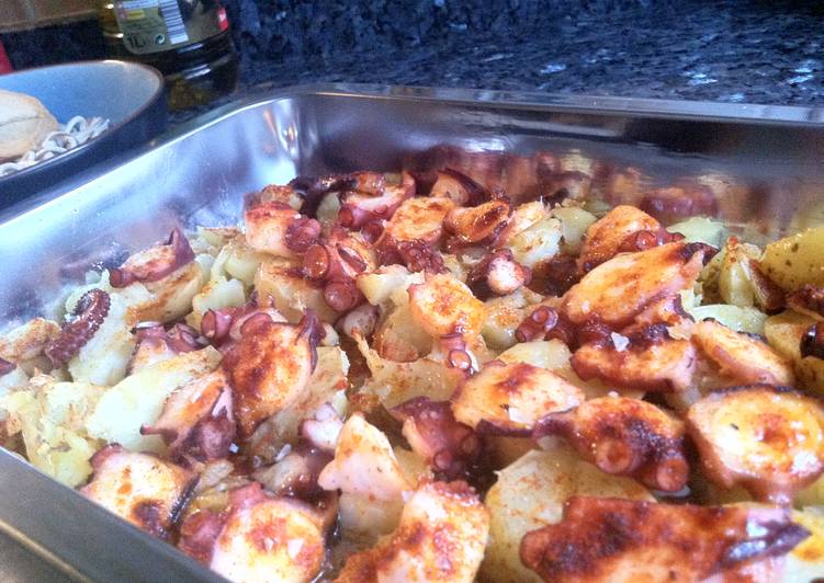 Pulpo a la gallega rápido