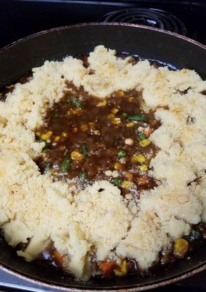 A picture of Skillet Shepherd's Pie.