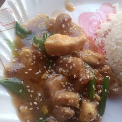 A picture of Mongolian beef.