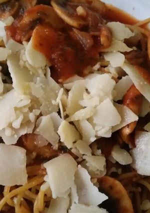 Foto resep Spaghetti jamur kancing