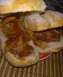 Pan con relleno de lomito