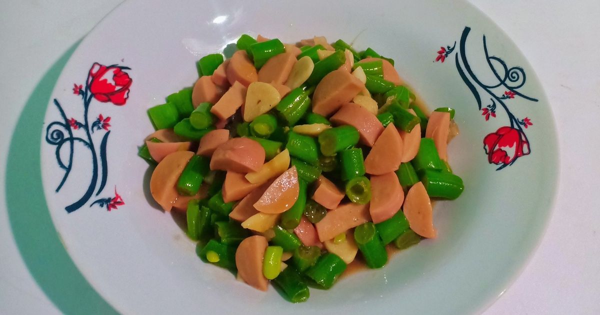 Tumis Buncis Sosis Saus Tiram