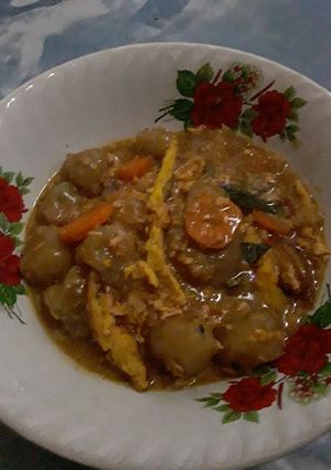 Foto resep Seblak basah isi cilok