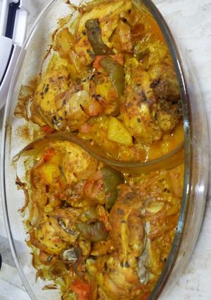 صورة لوصفة دجاج بالكاري