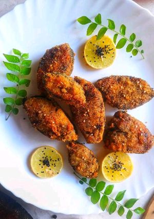 A picture of Malwan tadka : Surmai fry.
